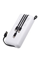 I-XTECH IX-PB014 DAHILI 3IN 1 KABLOLU 20000 MAH POWERBANK BEYAZ 